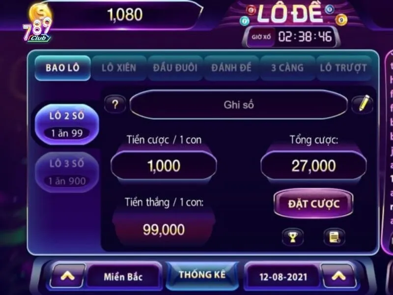 Tìm hiểu chung về sảnh cược Lô đề 789club